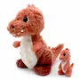 Soft toy - The Ptipotos Mom-Baby T-rex Plush - LES DEGLINGOS
