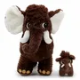 Soft toy - Mammouth Daddy-Baby Plush The Ptipotos - LES DEGLINGOS