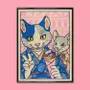 Poster - Print " Afternoon in Harajuku" - (Size 30x40cm or A4 - YEAAAH! STUDIO
