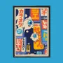 Poster - Print " Dinner in the city 1” - A4 size - YEAAAH! STUDIO