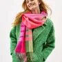Foulards et écharpes - Oh My My Neon Stripe Wide Merino Scarf - AVOCA