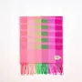 Foulards et écharpes - Oh My My Neon Stripe Wide Merino Scarf - AVOCA