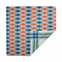 Gifts - Mod Bird Bam & Plaid Double-Sided Mahjong Mat - THE MAHJONG HOUSE