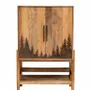 Wardrobe - Cabinet 2 engraved doors Forestia - CHEHOMA