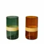 Glass - S/4 bicolor tumblers Twiggy - CHEHOMA