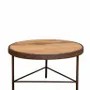Coffee tables - Coffee table rusted metal Rusta - CHEHOMA