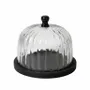 Food storage - Small black round tray with cover Pumkin - CHEHOMA