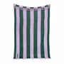 Plaids - Plaid en laine à rayures lilas et vert forêt - KLEKKS NO. 6 - KLEKKS