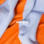 Plaids - Plaid en laine bleu ciel et orange - KLEKKS NO. 13 - KLEKKS