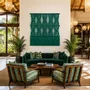Tapestries - Green Handcrafted Macramé Wall Hanging - NŒULUXE