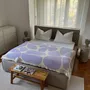 Plaids - Plaid en laine crème et lilas - KLEKKS NO. 32 - KLEKKS
