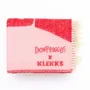 Plaids - Plaid en laine rouge cerise et rose tendre - KLEKKS NO. 33 - KLEKKS
