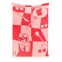 Plaids - Plaid en laine rouge cerise et rose tendre - KLEKKS NO. 33 - KLEKKS