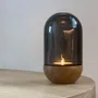 Decorative objects - GLOW. Lantern in oak and hand-blown glass - FINBEAUX