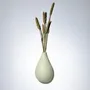 Outdoor decorative accessories - DROP OF EARTH (soliflora for dried flowers) - MONOCHROMIC CERAMIC