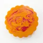 Flatware - Scalloped Pastry Stand | Hand-poured Resin | 7 Inch - CASA AMAROSA
