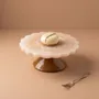 Flatware - Scalloped Pastry Stand | Hand-poured Resin | 7 Inch - CASA AMAROSA