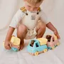 Garden accessories - Little Brown Bear Dump Truck - Toy made in France and recycled - SIMPLE. (BY LE JOUET SIMPLE)