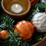 Autres décorations de Noël - Boules de Noël en relief, tourbillon et gaufre, lot de 4, NJ26 - KINTA