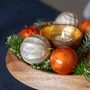 Autres décorations de Noël - Boules de Noël en relief, tourbillon et gaufre, lot de 4, NJ26 - KINTA