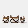 Decorative objects - Campur basket, natural banana fiber and macrame (small) - DESIGN TRIP