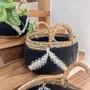 Decorative objects - Hidam basket made of natural banana fiber and macrame (large) - DESIGN TRIP