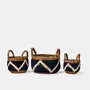 Decorative objects - Hidam basket made of natural banana fiber and macrame (large) - DESIGN TRIP