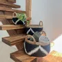 Decorative objects - Hidam basket made of natural banana fiber and macrame (small) - DESIGN TRIP