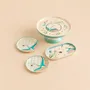 Platter and bowls - Sarus Crane Handpainted Ceramic Tableware Collection - THE WISHING CHAIR