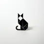 Brooches - Cat black brooch (numbered) - MICHAEL BARNAART