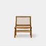 Fauteuils - Fauteuil Malas  en bois de teck naturel et corde - DESIGN TRIP
