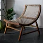 Fauteuils - Fauteuil Malas  en bois de teck naturel et corde - DESIGN TRIP