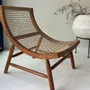 Fauteuils - Fauteuil Malas  en bois de teck naturel et corde - DESIGN TRIP