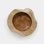 Decorative objects - Large striated teak bowl/tray - 40 cm - DESIGN TRIP