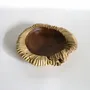 Decorative objects - Large striated teak bowl/tray - 40 cm - DESIGN TRIP