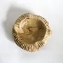 Decorative objects - Large striated bowl/tray in bleached teak - 40 cm - DESIGN TRIP