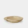 Decorative objects - Large striated bowl/tray in bleached teak - 40 cm - DESIGN TRIP
