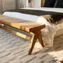 Bancs - Banc Rattanian en teck massif et cannage naturel - DESIGN TRIP