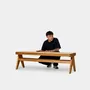 Bancs - Banc Rattanian en teck massif et cannage naturel - DESIGN TRIP
