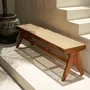 Bancs - Banc Rattanian en teck massif et cannage naturel - DESIGN TRIP