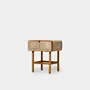 Tables de nuit - Table de chevet en teck et cannage - DESIGN TRIP