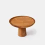 Platter and bowls - Gata solid teak cake stand - DESIGN TRIP