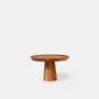 Platter and bowls - Gata solid teak cake stand - DESIGN TRIP