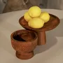 Bowls - Hand carved solid teak Sculpta bowl - DESIGN TRIP