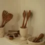 Cutlery set - Teak salad servers - DESIGN TRIP