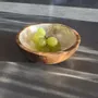 Bowls - Teak and mother-of-pearl bowl - DESIGN TRIP