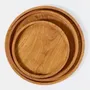 Everyday plates - Round teak plate - DESIGN TRIP