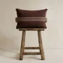 Fabric cushions - Chocolate cushion 100% natural cotton - DESIGN TRIP
