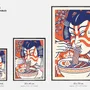Affiches - Affiche « Kabuki Ramen » (format 50x70cm, 30x40cm ou A4) - YEAAAH! STUDIO