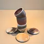 Tasses et mugs - Porcelaine d'Arita – Tasse à couvercle cuite au Saggar - JOHN MAC CERAMICS